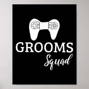 Squad Wedding Bachelor Party Wedding Party Fun  Poster