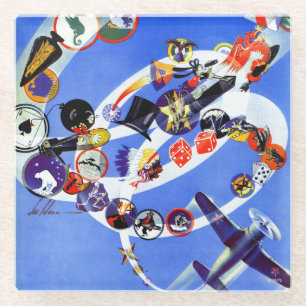 Squadron Insignia Glass Coaster