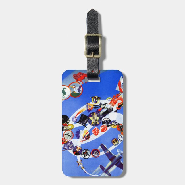 Squadron Insignia Luggage Tag (Front Vertical)