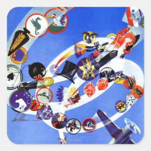 Squadron Insignia Square Sticker