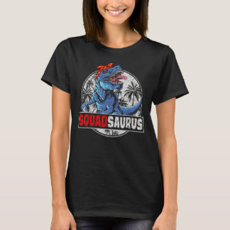 Squadsaurus Rex Dinosaur Family Matching T-Shirt