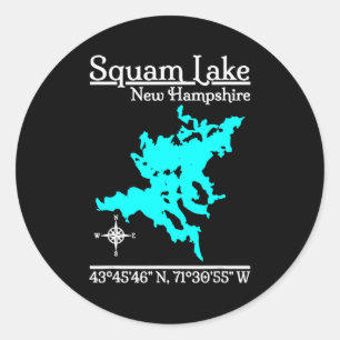 Squam Lake - New Hampshire Classic Round Sticker