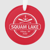 Squam Lake NH personalised town, name and anchor