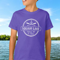 Squam Lake NH personalised town, name and anchor