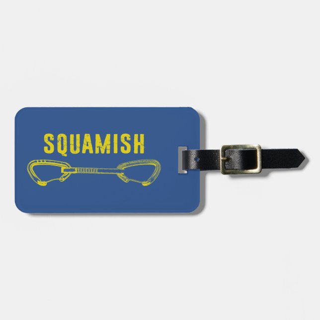 Squamish Climbing Quickdraw Luggage Tag (Front Horizontal)