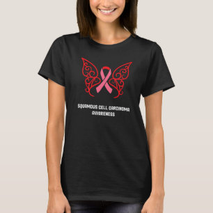Squamous Cell Carcinoma Awareness We Wear Red & Wh T-Shirt