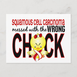 Squamous Cell Carcinoma Messed With Wrong Chick Postcard