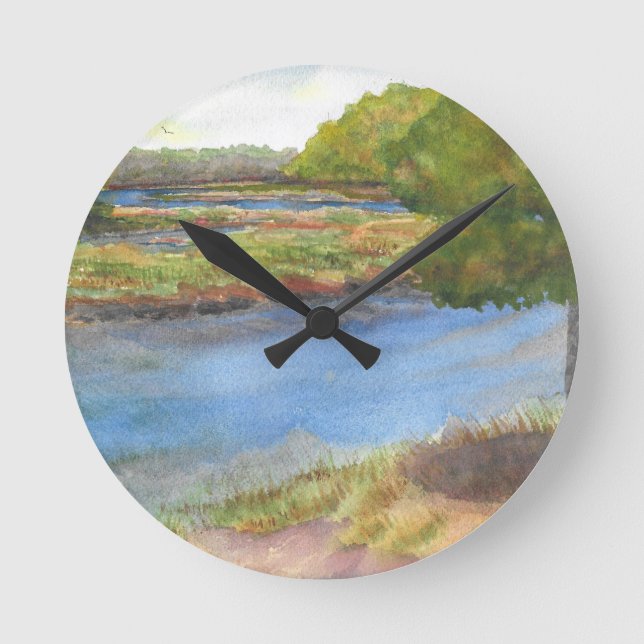 squamscott river at newfields july 31 2015 round clock (Front)