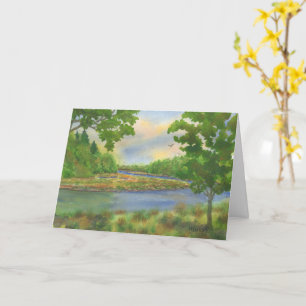 Squamscott River Newfields NH Greeting Card