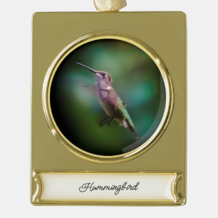square2 gold plated banner ornament