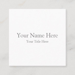 Square, 2.5" x 2.5" Business Card