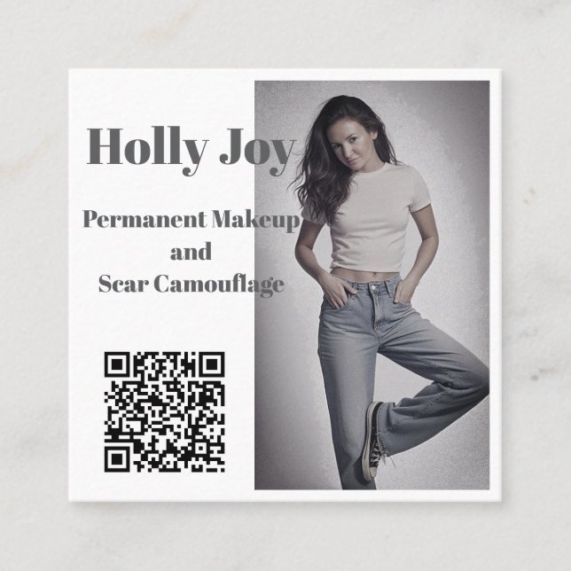 Square, 2.5" x 2.5" Business Card (Front)