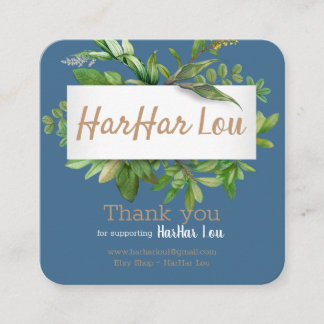 Square, 2.5" x 2.5" Business Card