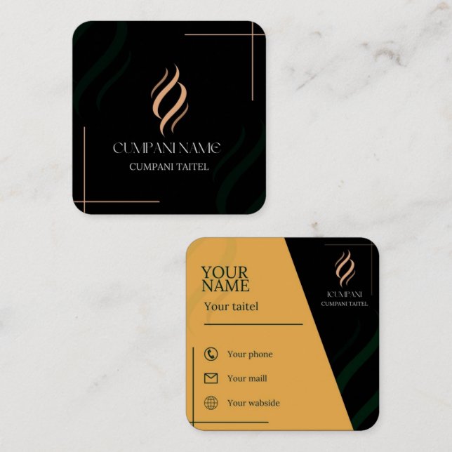 Square, 2.5" x 2.5" Business Card (Front/Back)