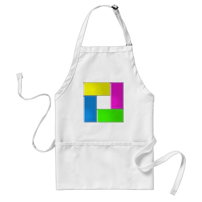 square 4 colours standard apron (Front)
