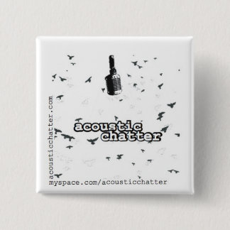 Square Acoustic Chatter 15 Cm Square Badge