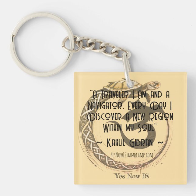 Square Acrylic Key Chain  (Front)