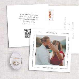 Square All Around Text Frame Minimal Save the Date