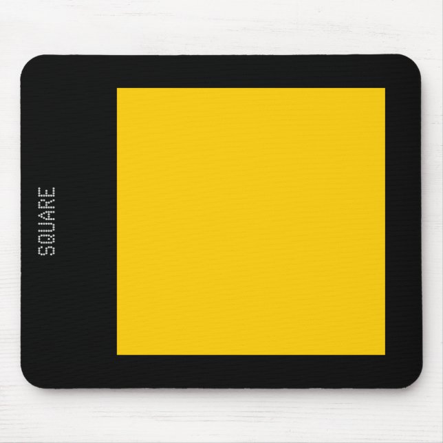 Square - Amber and Black Mouse Mat (Front)