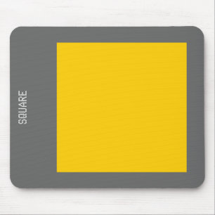 Square - Amber and Grey Mouse Mat