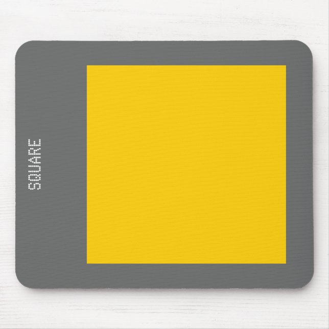 Square - Amber and Grey Mouse Mat (Front)