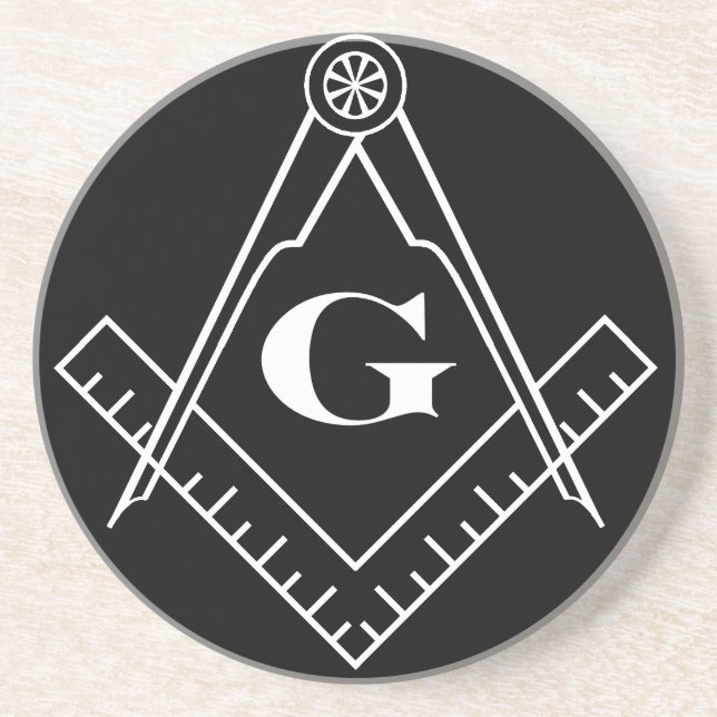 Square and Compass Coaster (Front)