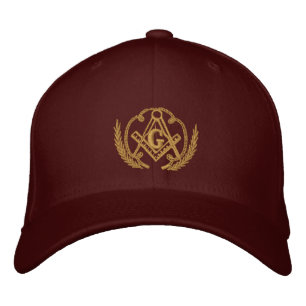 Square and Compass Embroidered Hat