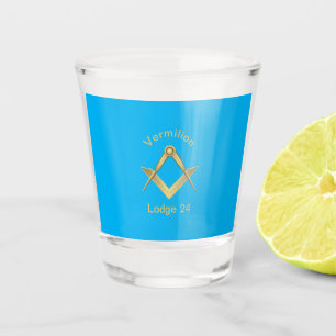 Square and Compass  Shot Glass