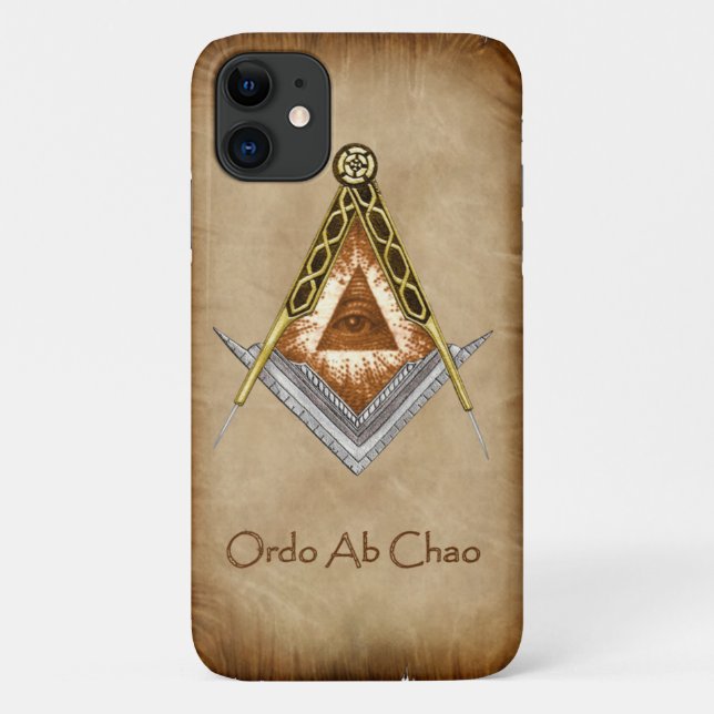 Square and Compass with All Seeing Eye Case-Mate iPhone Case (Back)