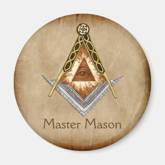 Square and Compass with All Seeing Eye Magnet