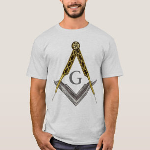 Square and Compass with All Seeing Eye T-Shirt