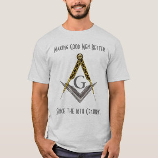Square and Compass with All Seeing Eye T-Shirt