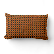 Square and Semicircle Pattern Throw Pillow