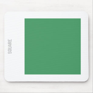 Square - Army Green and White Mouse Mat