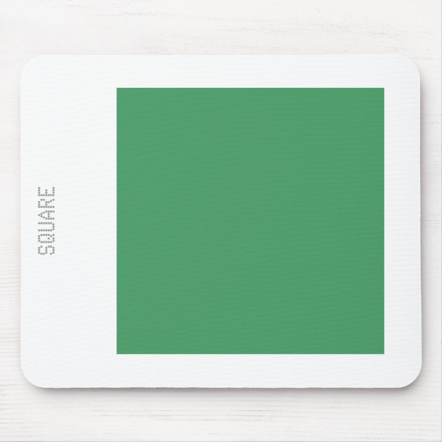Square - Army Green and White Mouse Mat (Front)