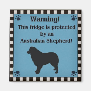 Square Aussie Magnet Blue