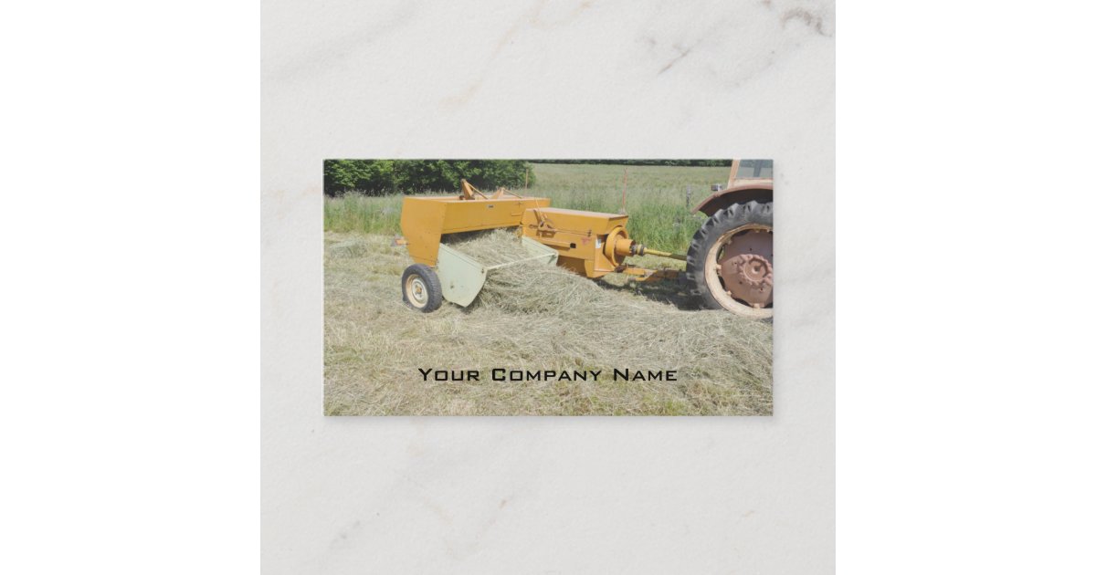 Square baler business card | Zazzle