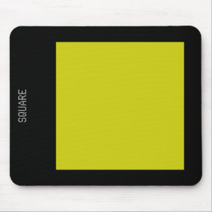 Square - Banana and Black Mouse Mat