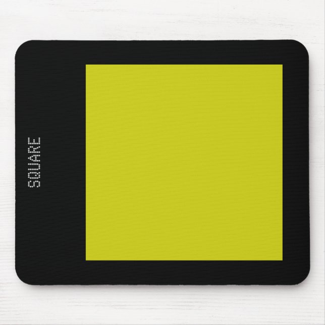 Square - Banana and Black Mouse Mat (Front)