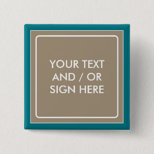Square Banner stone + your backg. & ideas 15 Cm Square Badge