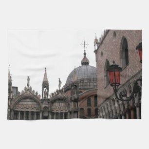 Square & Basilica of St Mark Tea Towel