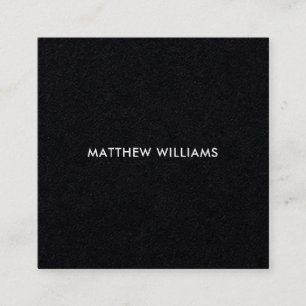 Square, black business cards