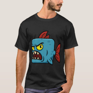 Square Blue Piranha T-Shirt