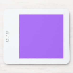 Square - Blue Violet and White Mouse Mat