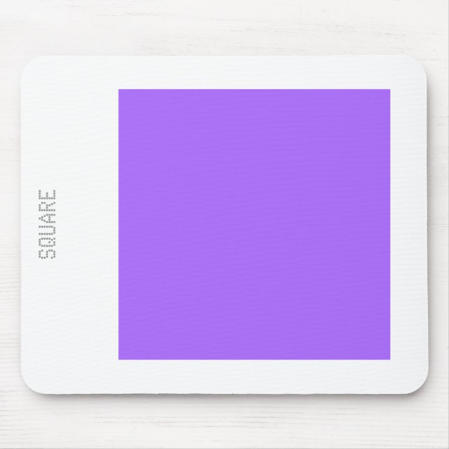 Square - Blue Violet and White Mouse Mat (Front)