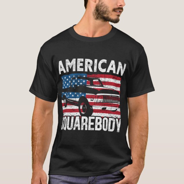 Square Body for a Old Chevy Pickup Truck Lovers Pu T-Shirt (Front)