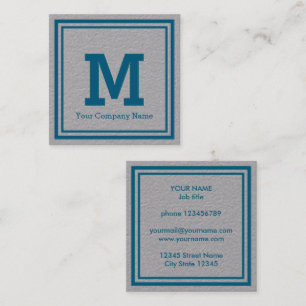 Square border frame on premium paper business card