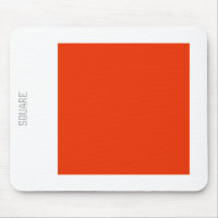 Square - Brick Red and White