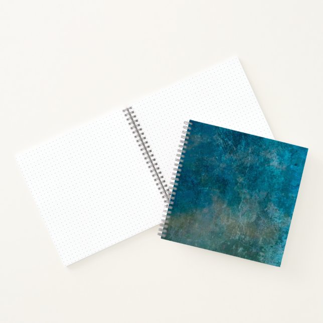 Square Bullet Journal with Teal Hardcover (Inside)