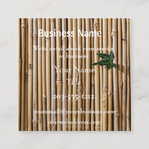 Square Business Card - Bamboo - HAMbyWG